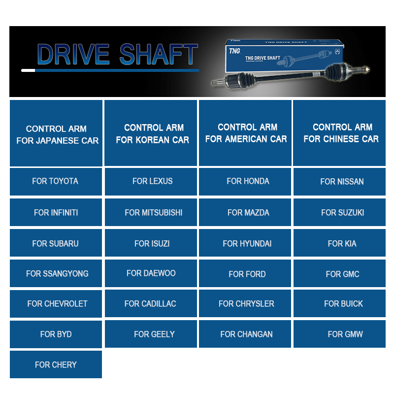 Drive Shaft for TOYOTA LAND CRUISER TNG Factory Manufacturer Suspension Parts 